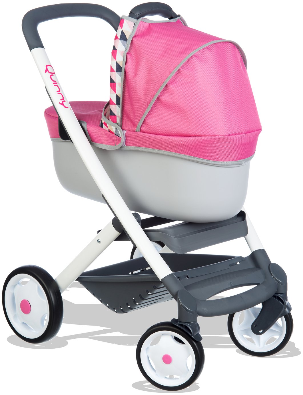 dolls pram with swivel wheels