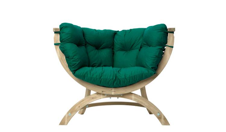 Amazonas Globo Siena Uno 1 Seater Wooden Hanging Chair - Green