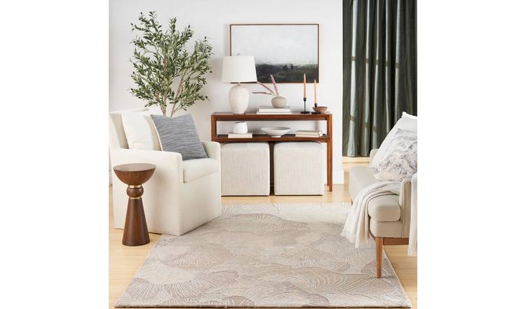 Mega Flooring Beige Handmade Abstract Rug - 69 x 229cm
