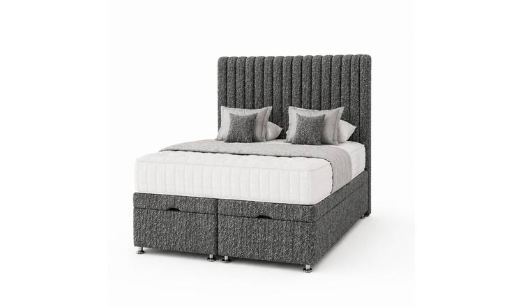 Comfy Deluxe Apollo 6ft Super King  End Lift Ottoman Bed Set -  Grey