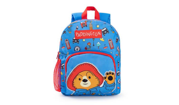 Paddington Bear Character Face Kids Unisex Backpack - Blue