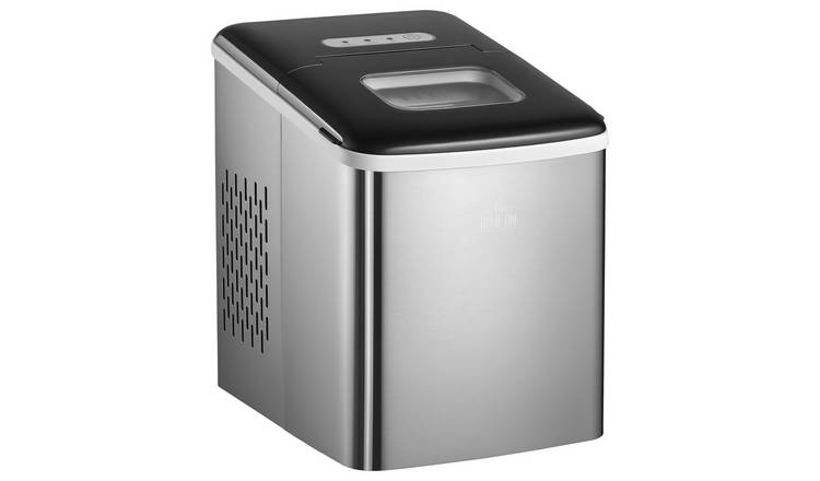 HOMCOM 12kg/24H Stainless Steel Ice Maker Machine - Black