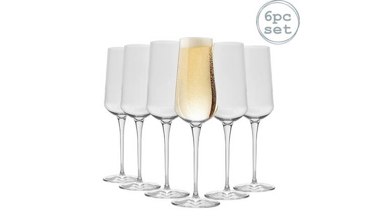 Bormioli Rocco Inalto Uno Champagne Flutes - 285ml - Pack of 6