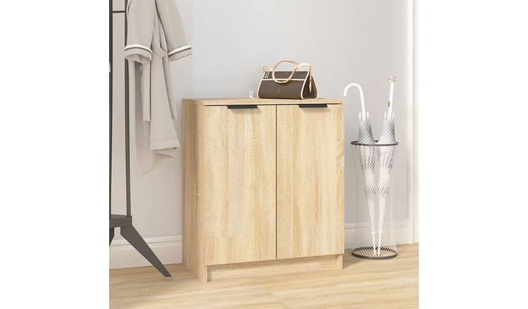 Walplus Engineered Wood Shoe Cabinet - Sonoma Oak - 59 x 35 x 70 cm