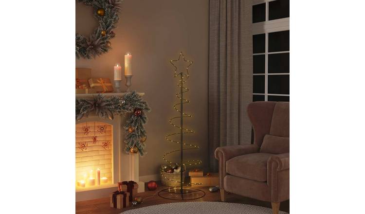 Walplus LED Christmas Tree 100 LEDs Warm - Black - 150 cm