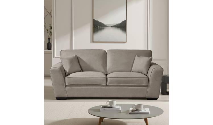 Artemis Home Arlington 3 Seat Fabric Sofa - Brown