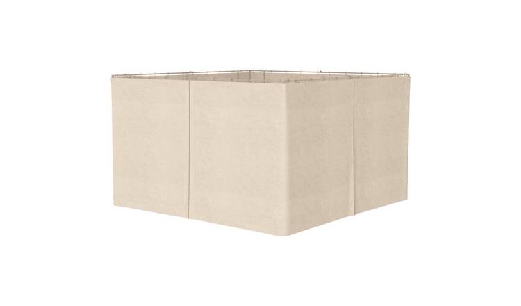 Outsunny 4 Pack Replacement Gazebo Curtains Privacy Panel - Beige