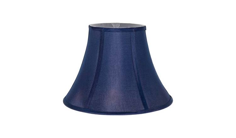Happy Homewares Empire Shaped in Rich Silky Navy Cotton Fabric Lampshade - 30cm