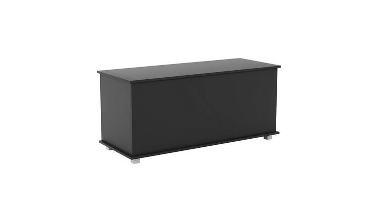 Vida Designs Leon Storage Ottoman - Black