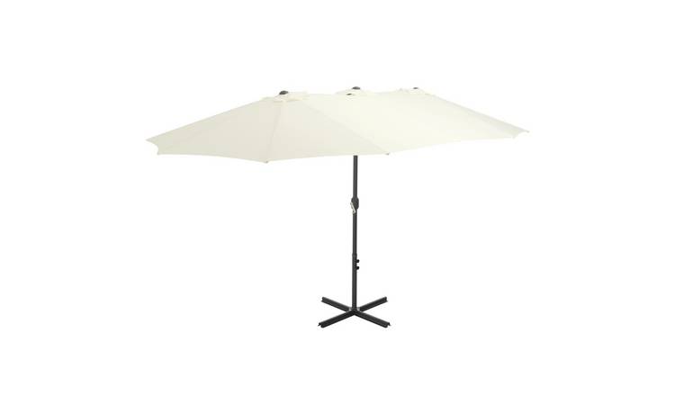 Walplus Garden Parasol - Sand - 460 x 270 x 246 cm