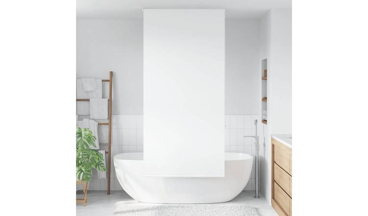 Walplus PEVA Shower Roller Blind - White - 100 x 240 cm