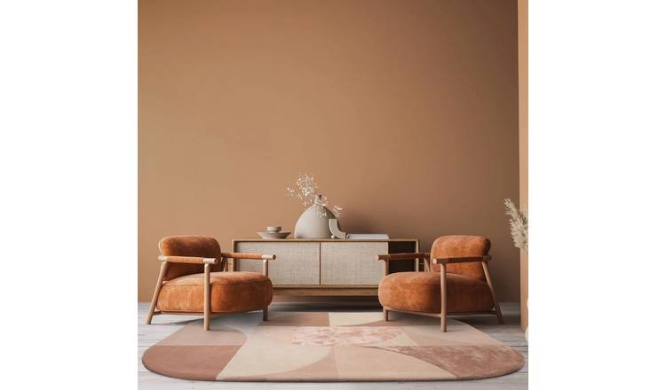 Mega Flooring Orange Handmade Abstract Rug - 160 x 230cm