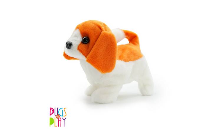 Pugs at Play Furry Friends Interactive Walking Dog Plush Toy - Buddy