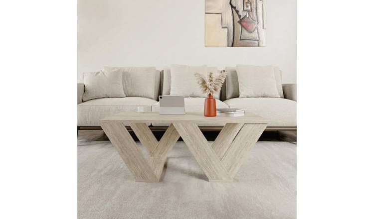 Decortie Pipra Particleboard Coffee Table - Stone