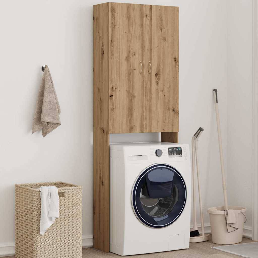 Walplus Washing Machine Cabinet Artisan - Artisan Oak - 64 x 25.5 x 190 cm - Image 1