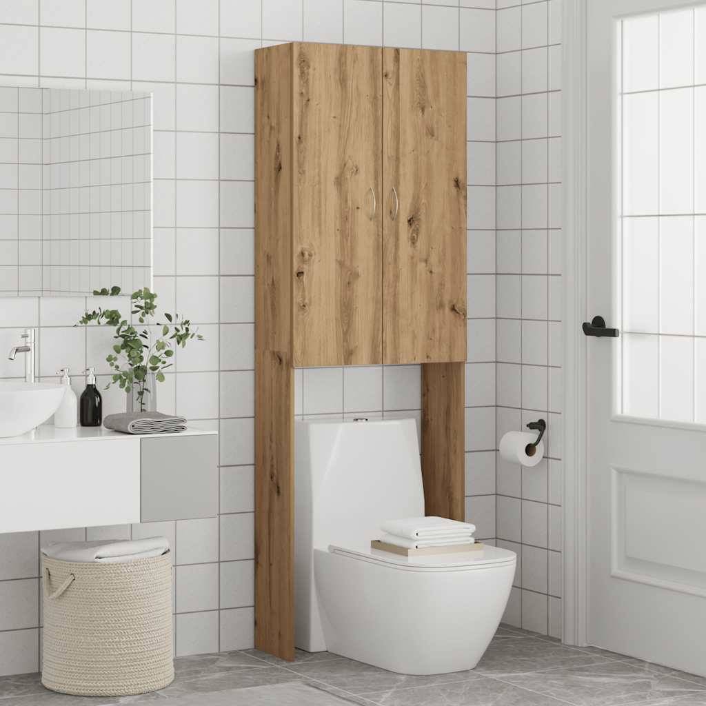 Walplus Washing Machine Cabinet Artisan - Artisan Oak - 64 x 25.5 x 190 cm - Image 4