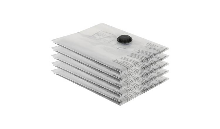 Harbour Housewares Vacuum Storage Bags - Large (60 x 80cm) - Grey - Pack of 5