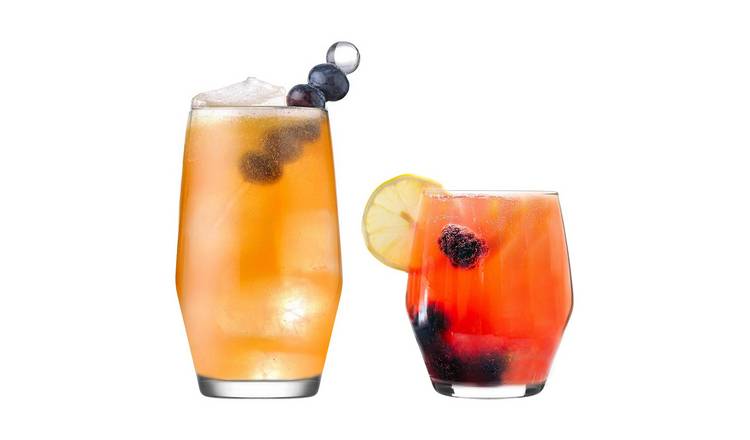 LAV 12 Piece Ella Glassware Set - Clear