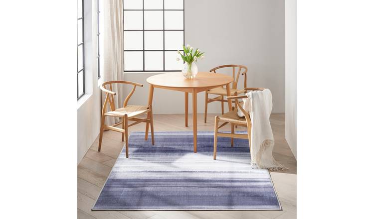 Mega Flooring Blue Modern Abstract Rug - 160 x 221cm