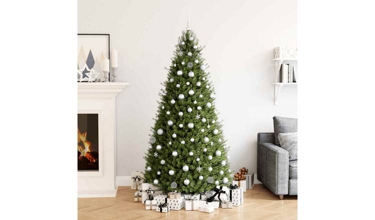 Walplus Pack of 111 Christmas Baubles - Silver - 36 x 12 cm