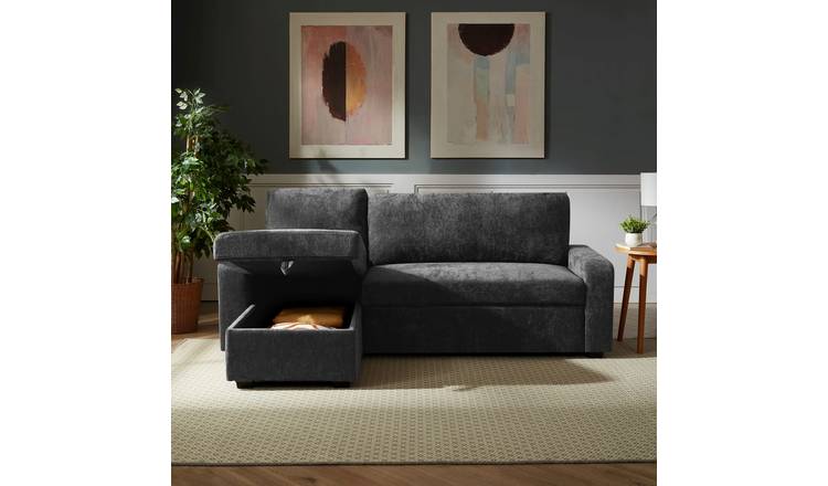 Artemis Home Coeburn Reversible Corner Sofabed with Storage - Dark Grey