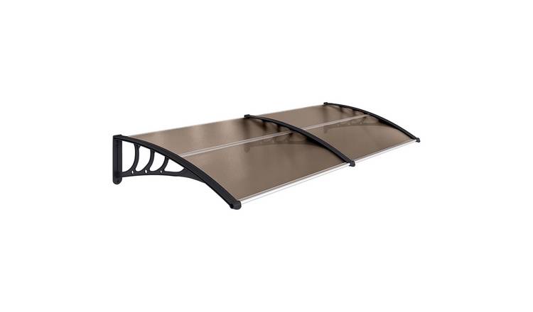 Outsunny Waterproof Door Canopy - Brown