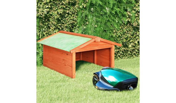 Walplus Wood Robotic Lawn Mower Garage Solid Firwood - 72x87x50 cm