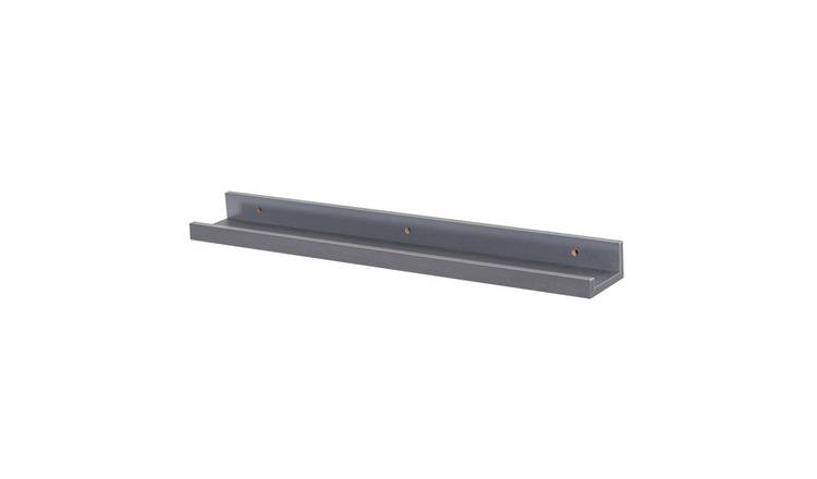 Harbour Housewares Floating Picture Ledge Wall Shelves - Grey