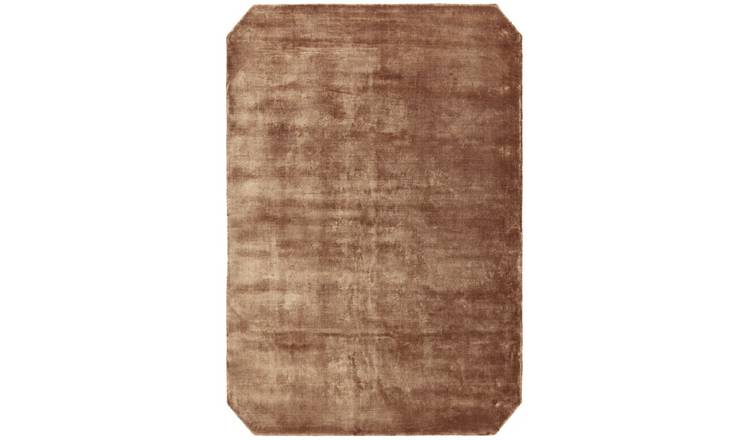 Mega Flooring Orange Handmade Plain Rug - 200 x 290cm
