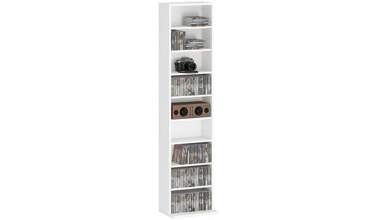 HOMCOM 9 Tier Adjustable Shelf - White