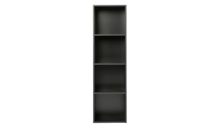 HomeGardenDirect Jane 4x1 Cube Bookcase - Black