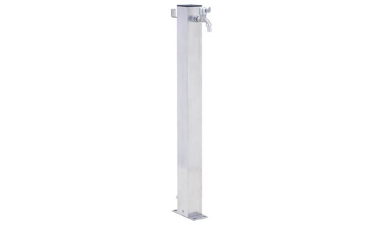 Walplus Stainless Steel Water Column Large Durable - Silver - 23.5 x 7 x 80 cm