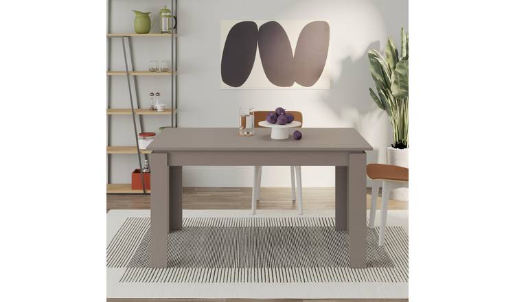 Decortie Tolmen Extendable Dining Table Wood-Effect Particleboard - Mocha