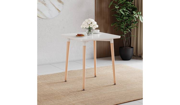 Vida Designs Batley 2 Seater Square Dining Table - White