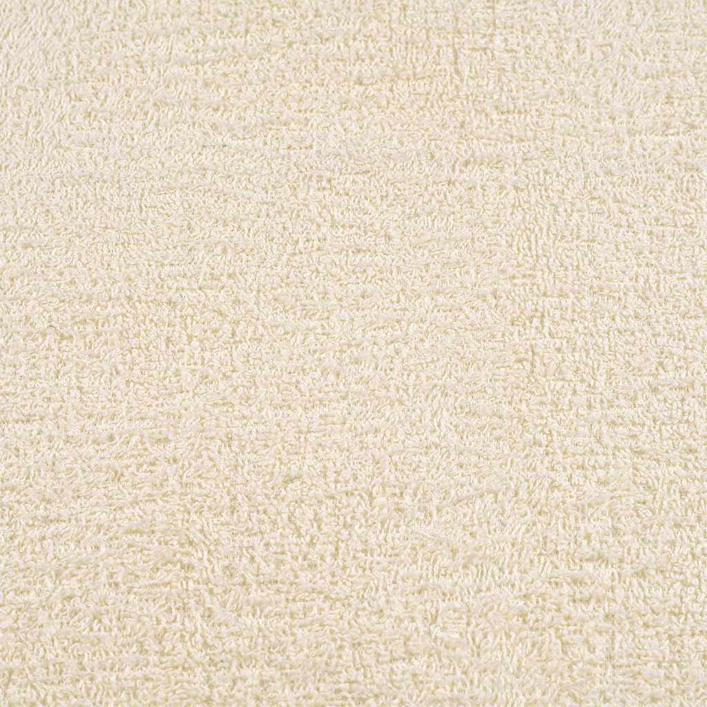 Walplus Pack of 4 Cotton Wash Towels - Cream - 30 x 30 cm - Image 4