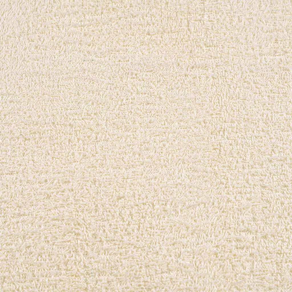 Walplus Pack of 4 Cotton Wash Towels - Cream - 30 x 30 cm - Image 4