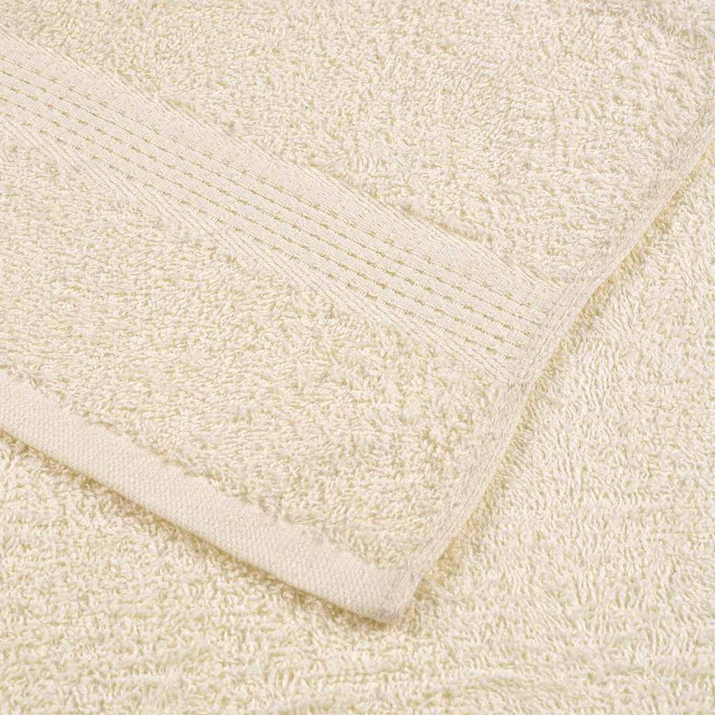 Walplus Pack of 4 Cotton Wash Towels - Cream - 30 x 30 cm - Image 5