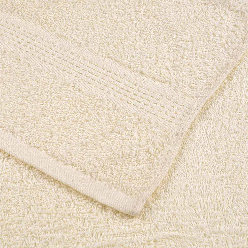 Walplus Pack of 4 Cotton Wash Towels - Cream - 30 x 30 cm - Image 5