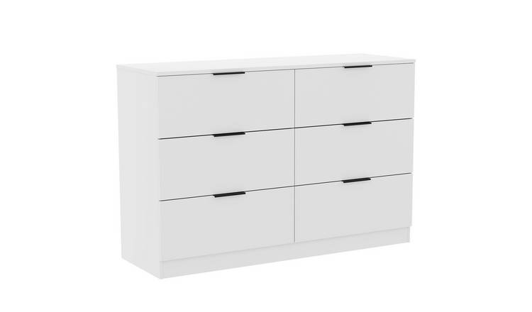 Vida Designs Trega 6 Drawer Chest - White