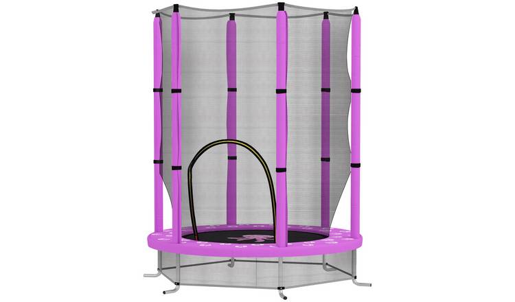 AIYAPLAY Steel Enclosure Indoor Outdoor Octopus Kids Trampoline - Purple