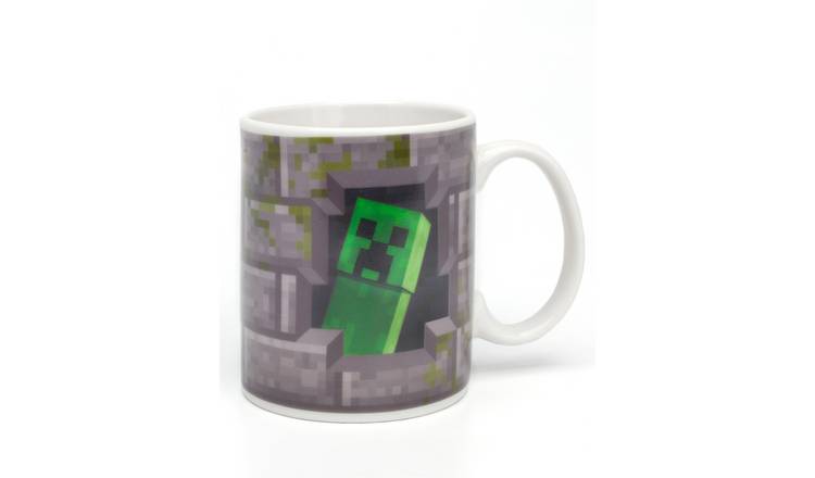 Minecraft Kids Unisex Heat Changing Mug - Grey