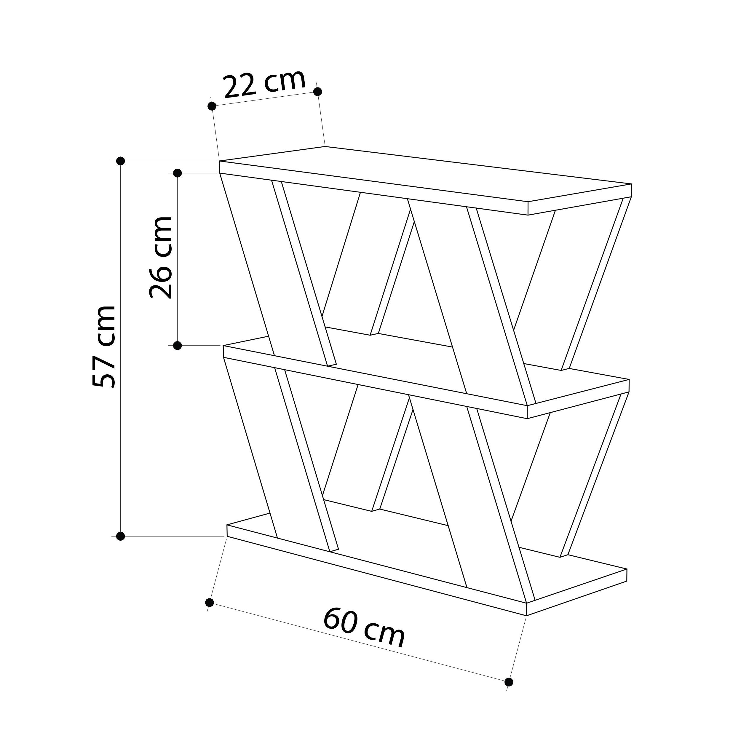 Decortie Lazena Particleboard Melamine Side Table - Oak - Image 6