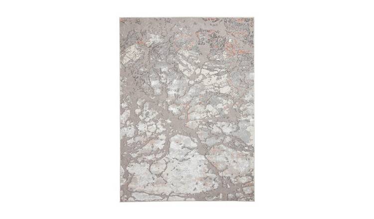 Mega Flooring Grey Modern Abstract Rug - 80 x 150cm
