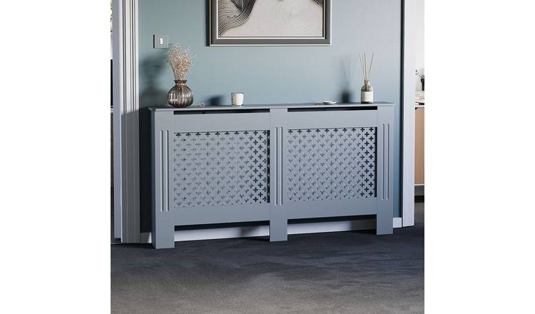 Vida Designs Oxford Large Radiator Cover - Grey