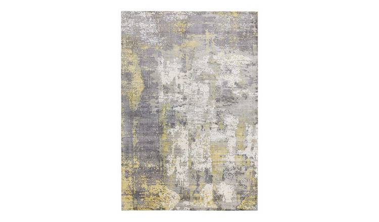 Mega Flooring Grey Handmade Abstract Rug - 120 x 170cm