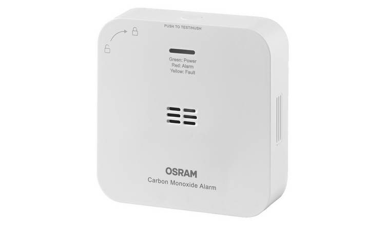Osram Smart WiFi CO Detector Triple Alarm Protection Smart Feature - White