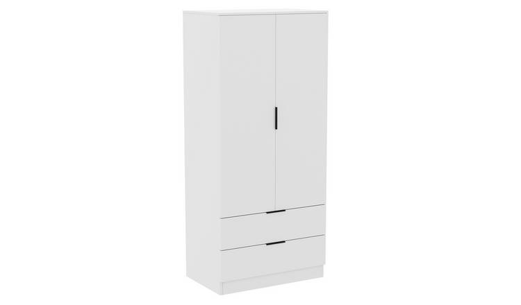 Vida Designs Trega 2 Door 2 Drawer Wardrobe - White