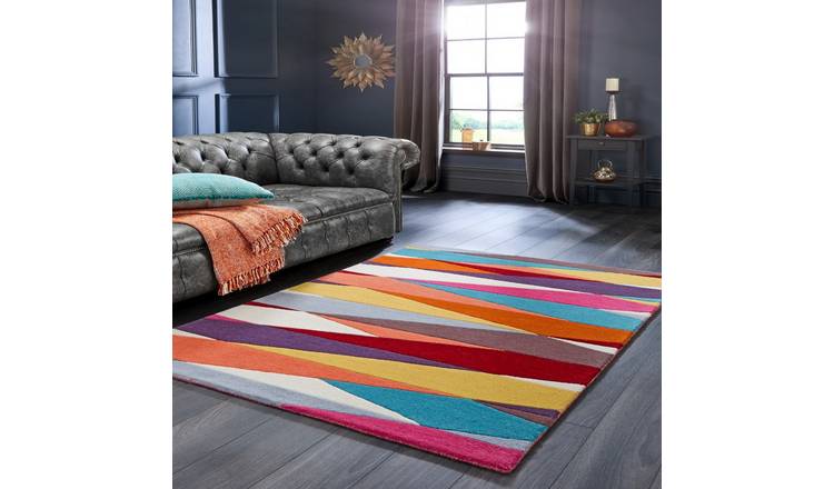 Mega Flooring Multi Modern Geometric Rug - 160 x 230cm