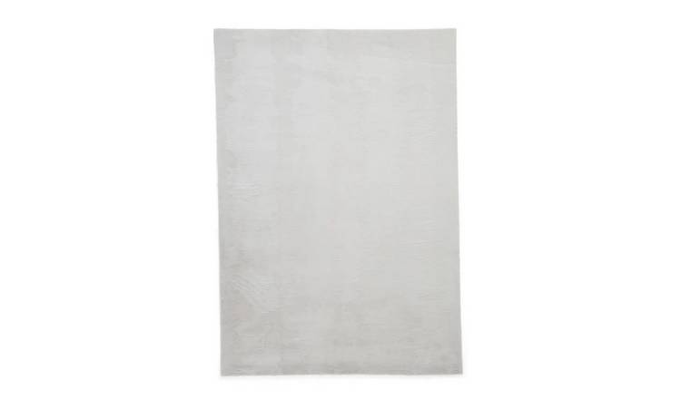 Mega Flooring Grey Modern Plain Rug - 60 x 120cm