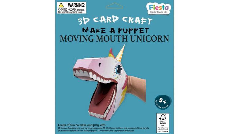 Fiesta Crafts Unicorn Puppet Craft Kit - 5 Years +